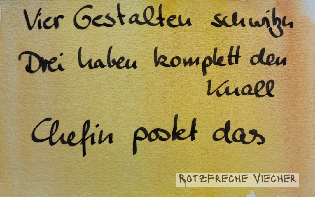 Ist uns allen das Gehirn verdunstet, fragt die Contentmanangerin